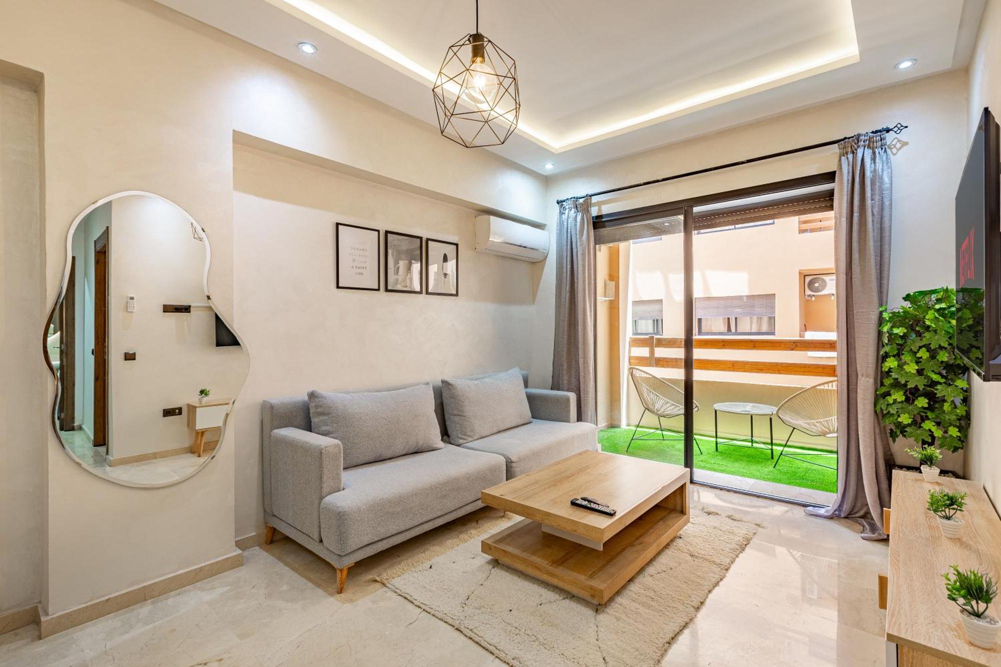 Jolie & Luxueux Appart A Gueliz - 100% Equipe Marraquexe Exterior foto